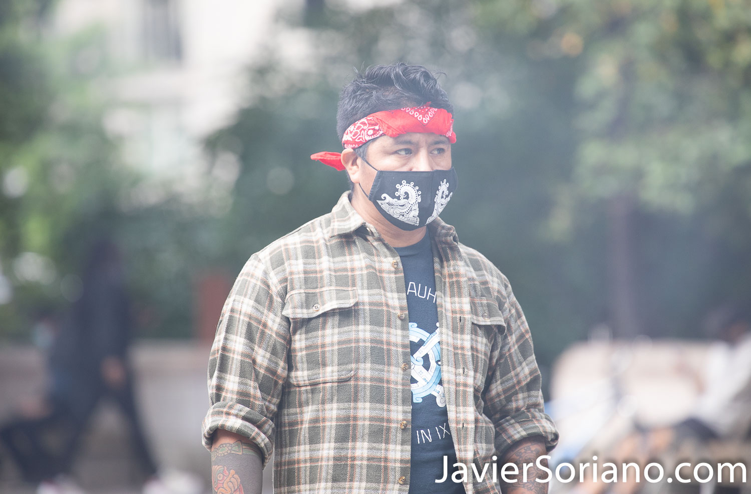 Sunday, October 11, 2020. Manhattan, New York City - 13th Annual Indigenous Day of Remembrance. Instead of celebrating Día de la Raza or Columbus Day, we celebrate Indigenous Peoples’ Day. Photo by Javier Soriano/www.JavierSoriano.com