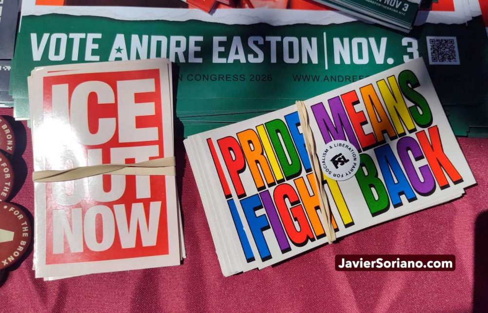 Saturday, June 20, 2026. Lenapehoking (New York City). – The event “Juneteenth in the Bronx” was organized by the Andre Easton campaign at the Joyce Kilmer Park in the Bronx, New York City, on June 20, 2026. Andre Easton is running for the United States Congress to represent New York’s 15th Congressional District in the Bronx. Vote for Andre Easton on November 3, 2026. Photo by Javier Soriano/www.JavierSoriano.com. Sábado 20 de junio de 2026. Lenapehoking (Ciudad de Nueva York). – El evento “Juneteenth in the Bronx” fue organizado por la campaña de Andre Easton en el parque Joyce Kilmer en el Bronx, ciudad de Nueva York, el 20 de junio de 2026. Andre Easton es candidato para el Congreso de los Estados Unidos con el fin de representar al 15.º distrito congresional de Nueva York, situado en el Bronx. Vota por Andre Easton el 3 de noviembre de 2026. Foto de Javier Soriano/www.JavierSoriano.com.