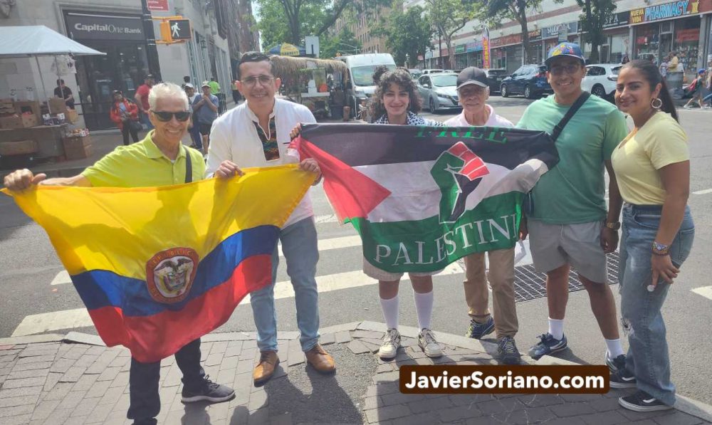 Sábado 6 de junio de 2026. Lenapehoking ocupado (ciudad de Nueva York) – La movilización en apoyo al senador y candidato a la presidencia de Colombia, Iván Cepeda Castro, y a la senadora y candidata a la vicepresidencia de Colombia, Aida Marina Quilcué Vivas, en Jackson Heights, Queens; ciudad de Nueva York, tuvo lugar el 6 de junio de 2026. Foto por Javier Soriano/www.JavierSoriano.com. Saturday, June 6, 2026. Occupied Lenapehoking (New York City) – The rally in support of senator and candidate for president of Colombia, Iván Cepeda Castro, and senator and candidate for vice president of Colombia, Aida Marina Quilcué Vivas, in Jackson Heights, Queens, New York City, was on June 6, 2026. Photo by Javier Soriano/www.JavierSoriano.com.