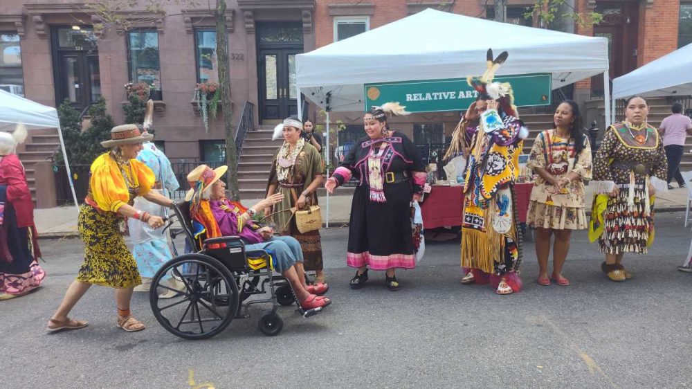 Saturday, August 15, 2026. Occupied Éenda-Lunaapeewáhkiing/Lenapehoking (New York City). The celebration of the Native-American Spiderwoman Theater’s 50th Anniversary and the celebration of the 100th birthday of Gloria Miguel, a Native-American woman and co-founder of Spiderwoman Theater in Brooklyn, New York City, on Saturday, August 15, 2026. Photo by Javier Soriano/www.JavierSoriano.com.